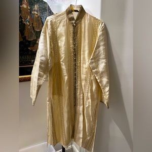 Silk kurta Champagne Gold /beige color size 105 cm/L